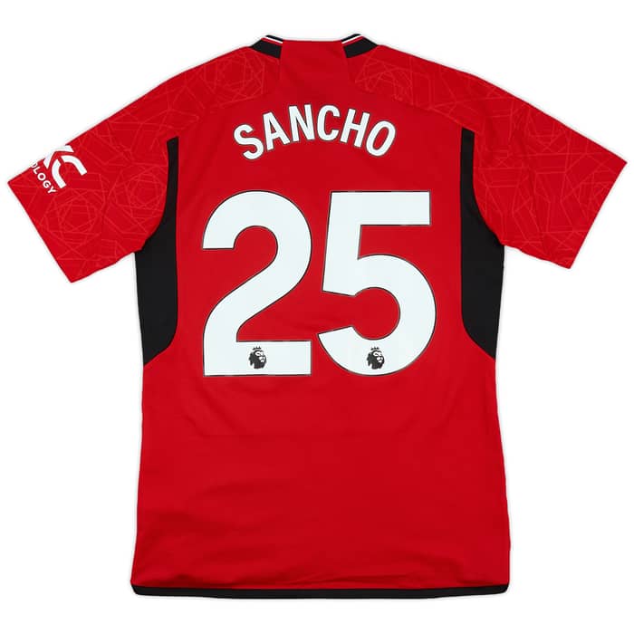 2023-24 Manchester United Home Shirt Sancho #25 - 8/10 - (M)