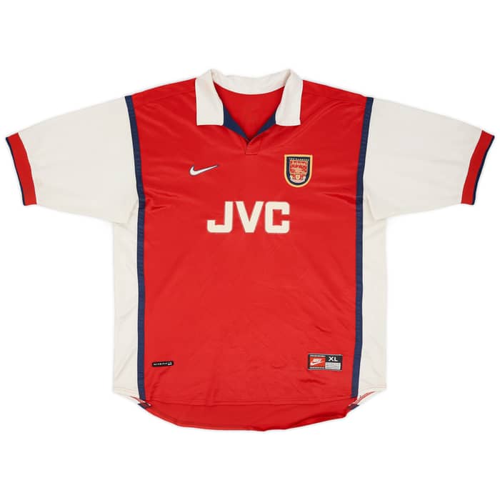 1998-99 Arsenal Home Shirt Adams #6 - 6/10 - (XL)