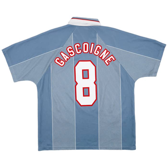 1996-97 England Away Shirt Gascoigne #8 - 9/10 - (XL)