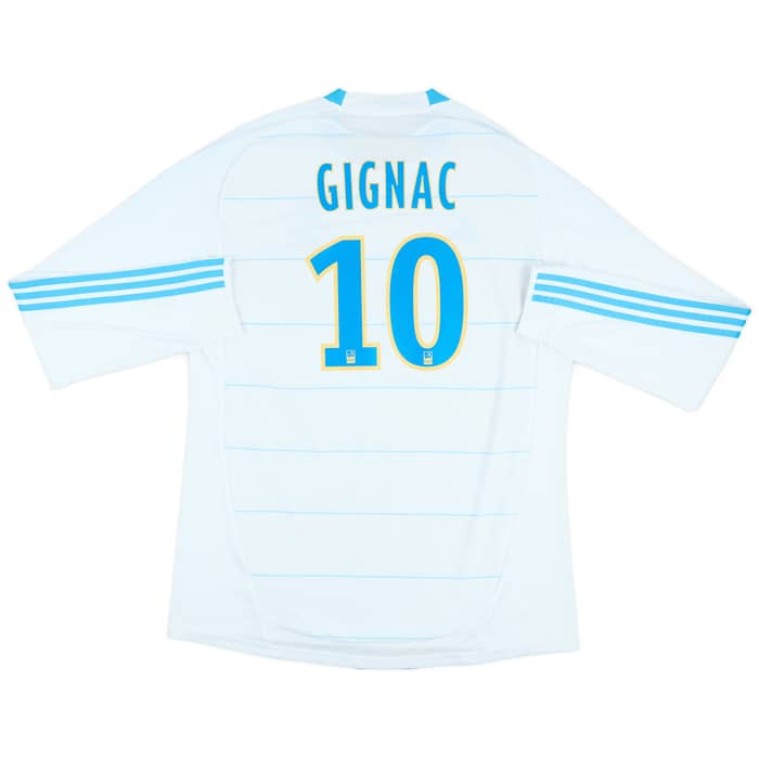 2010-11 Olympique Marseille Home L/S Shirt Gignac #10 - 8/10 - (XL)