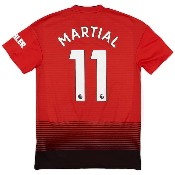 2018-19 Manchester United Home Shirt Martial #11 - 9/10 - (S)