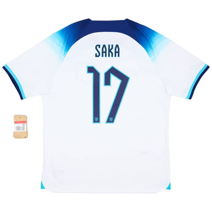 2022-23 England Home Shirt Saka #17