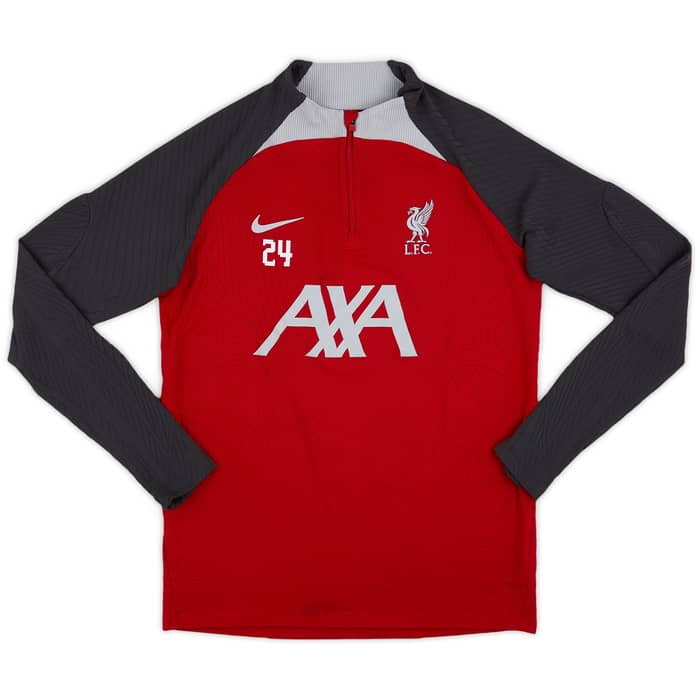 2023-24 Liverpool Player Issue 1/4 Zip Training Top # - 9/10 - (XL)