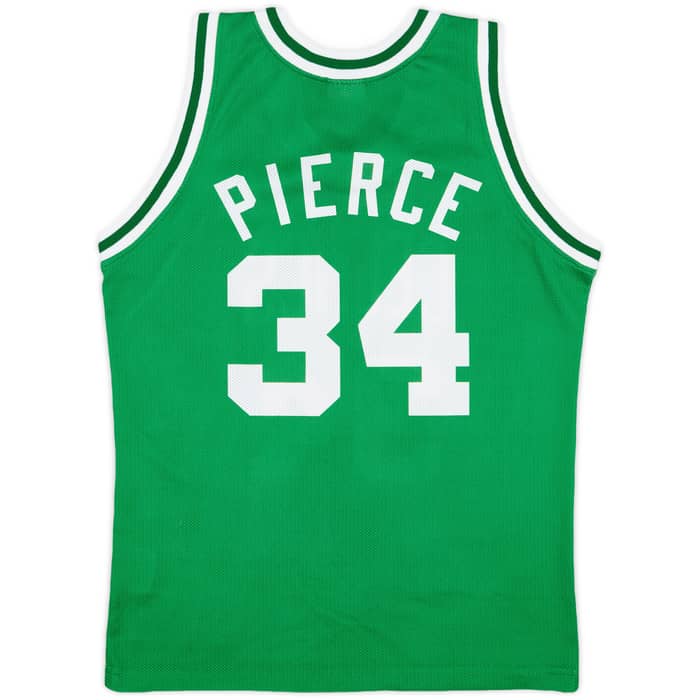 1998-06 Boston Celtics Pierce #34 Champion Away Jersey - 7/10 - (XL.Boys)