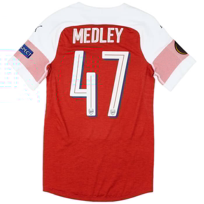 2018-19 Arsenal Match Issue Europa League Home Shirt Medley #47