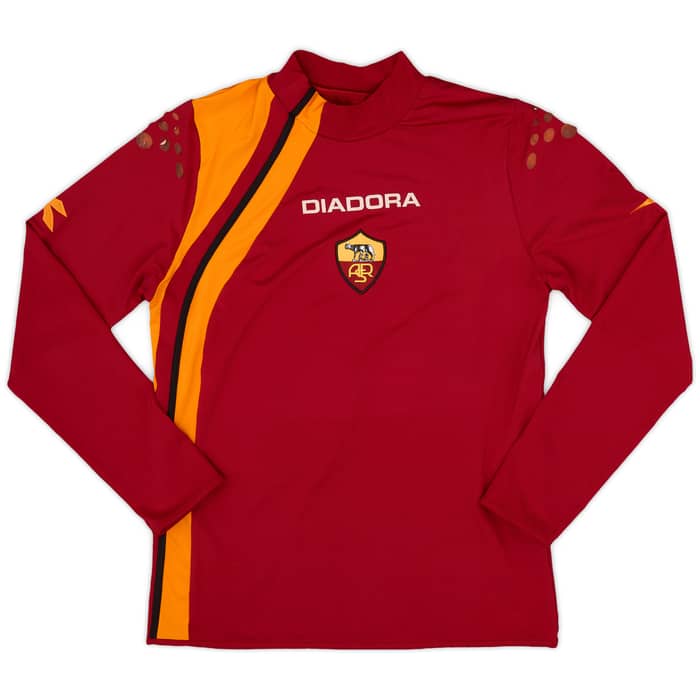 2005-06 Roma Home L/S Shirt Perrotta #20 - 4/10 - (S)