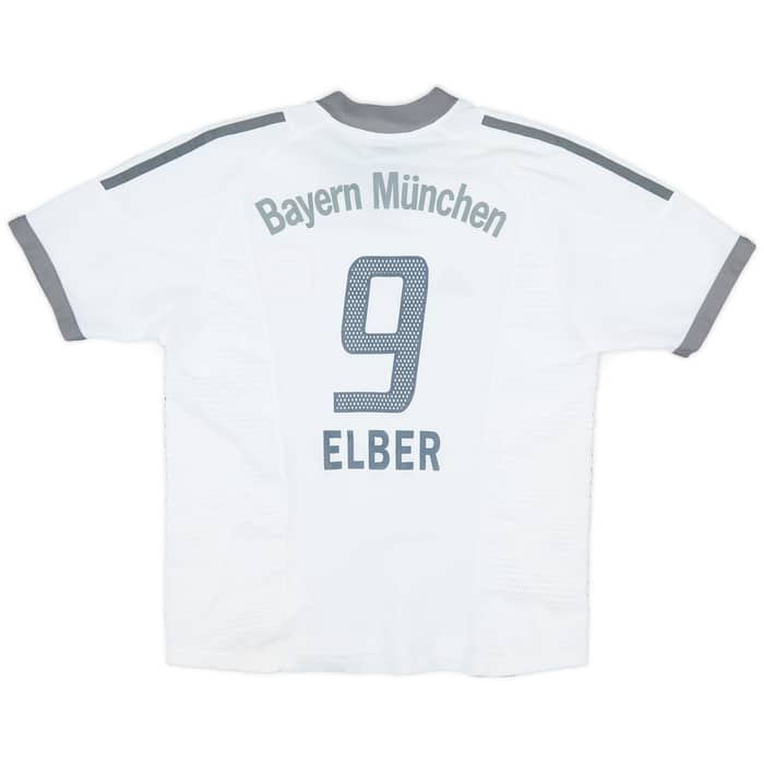 2002-03 Bayern Munich Away Shirt Elber #9 - 7/10 - (L.Boys)