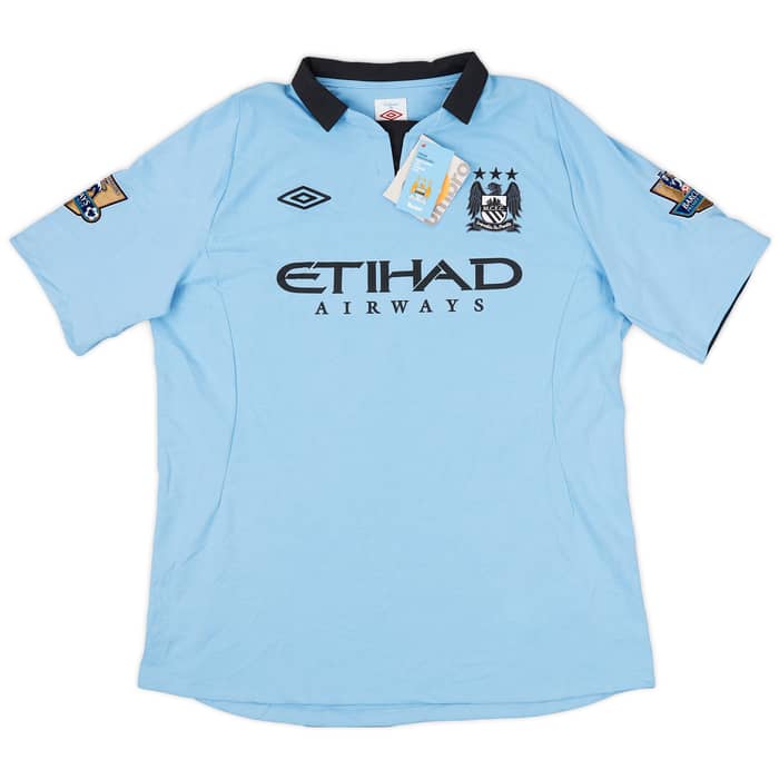 2012-13 Manchester City Home Shirt Kompany #4 (XL)