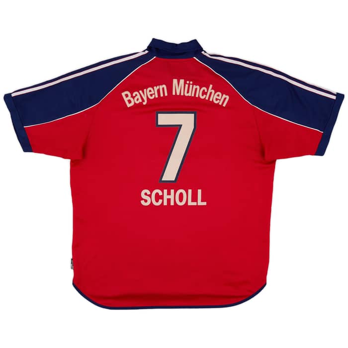 1999-01 Bayern Munich Home Shirt Scholl #7 - 6/10 - (XL)