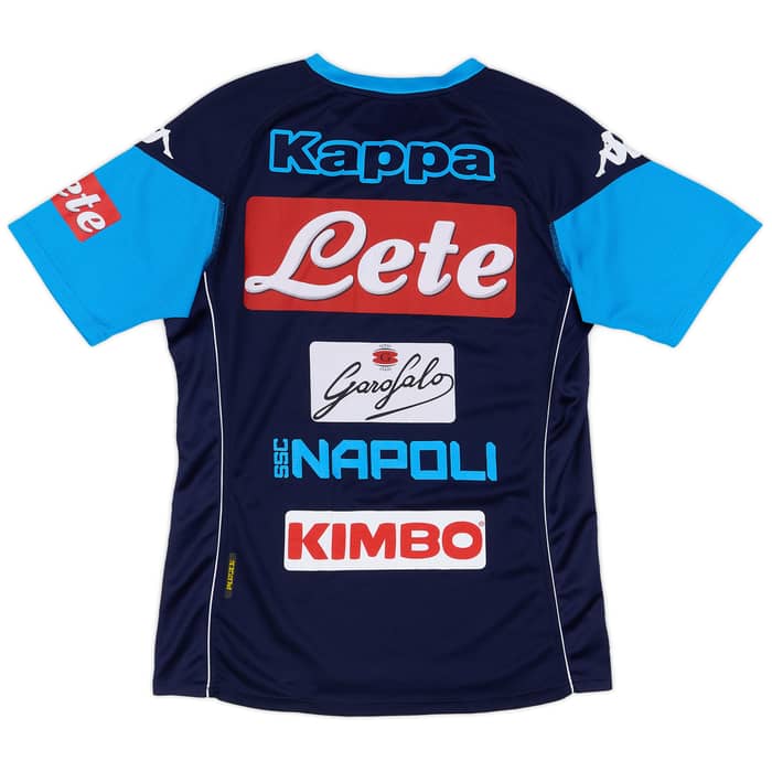 2017-18 Napoli Player Issue Training Tee # - 5/10