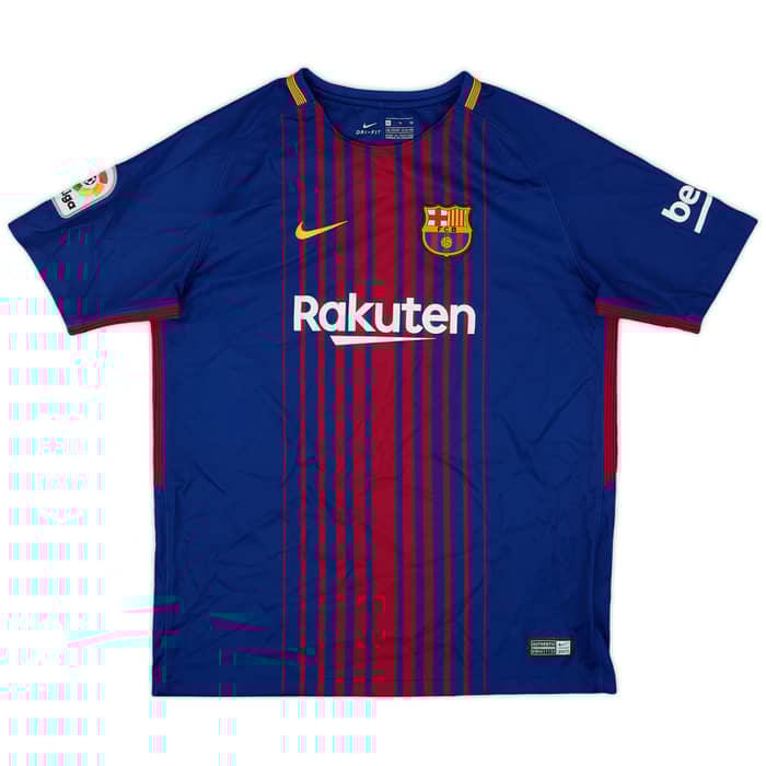 2017-18 Barcelona Home Shirt - 8/10 - (XL.Boys)
