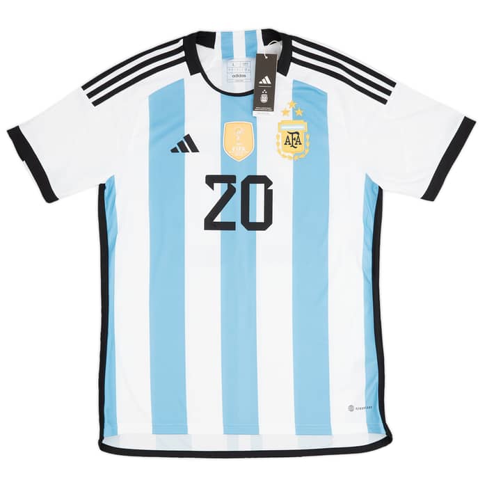 2022-23 Argentina Home Shirt Mac Allister #20