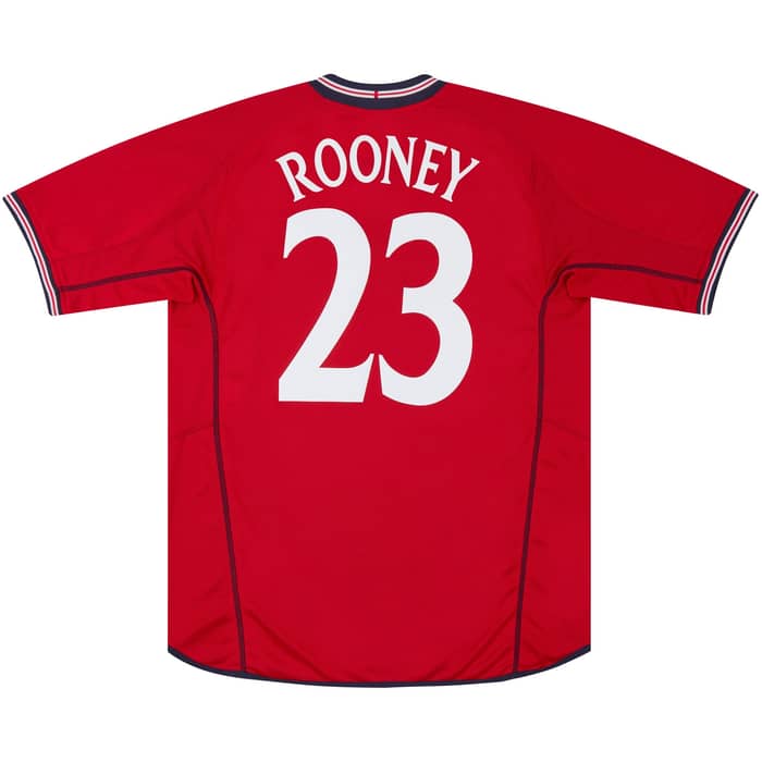 2002-04 England Away Shirt Rooney #23