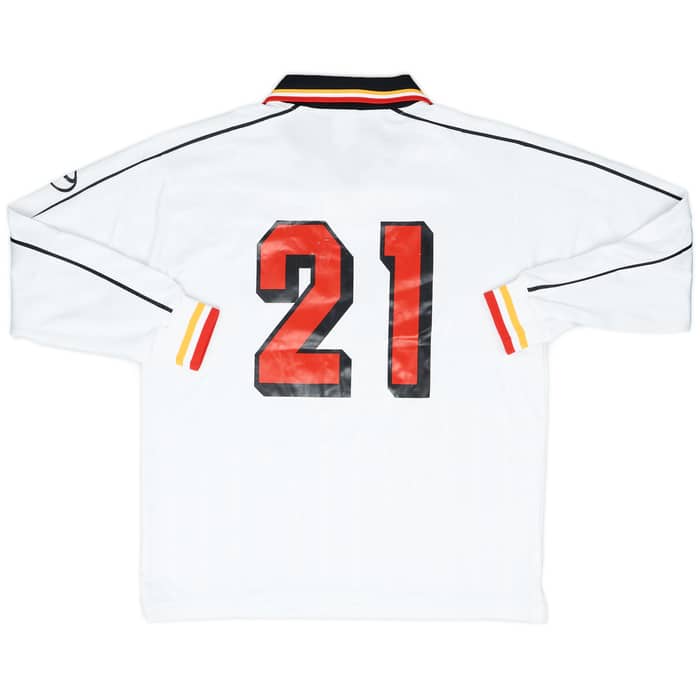 1999-00 Nagoya Grampus Eight Match Issue Emperor's Cup Away Shirt #21 (Okayama)
