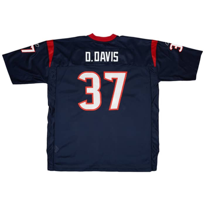 2003-04 Houston Texans D.Davis #37 Reebok On Field Home Jersey - 8/10 - (XXL)
