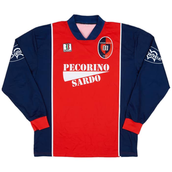 1998-99 Cagliari Biemme Training L/S Shirt - 8/10 - (L)