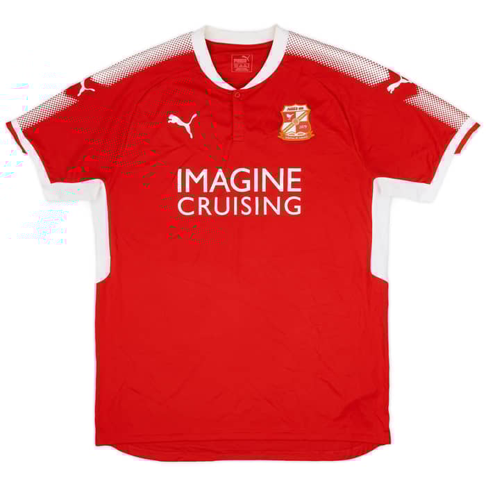 2017-18 Swindon Town Home Shirt - 6/10 - (XL)