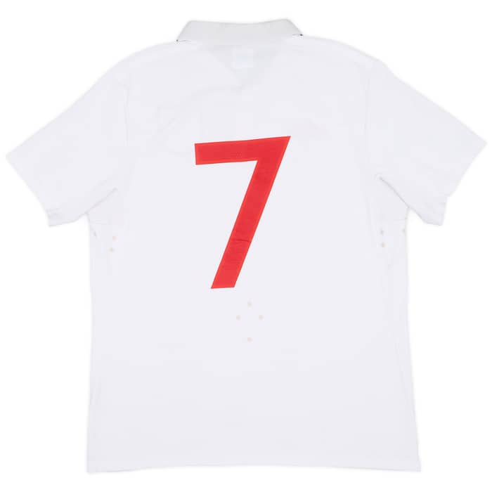 2009-10 England Home Shirt #7 - 6/10 - (M)