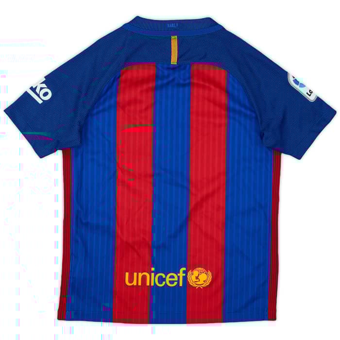 2016-17 Barcelona Home Shirt - 9/10 - (S.Boys)