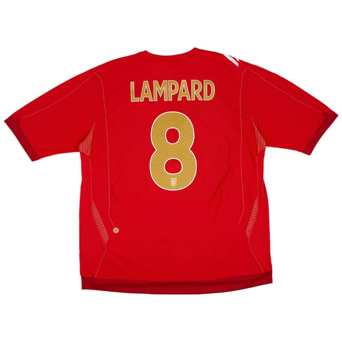 2006-08 England Away Shirt Lampard #8 - 6/10 - (XXL)