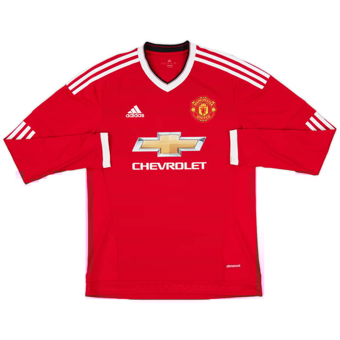 2015-16 Manchester United Home L/S Shirt Martial #9 - 5/10 - (M)