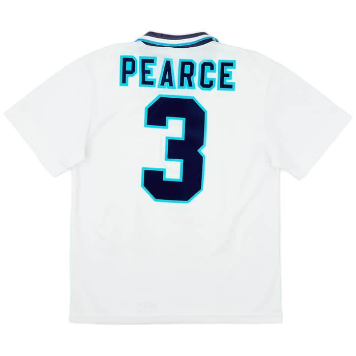 1995-97 England Home Shirt Pearce #3 - 9/10 - (M)