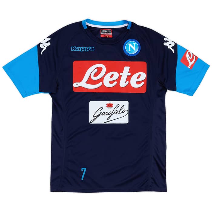 2017-18 Napoli Player Issue Training Tee # - 5/10