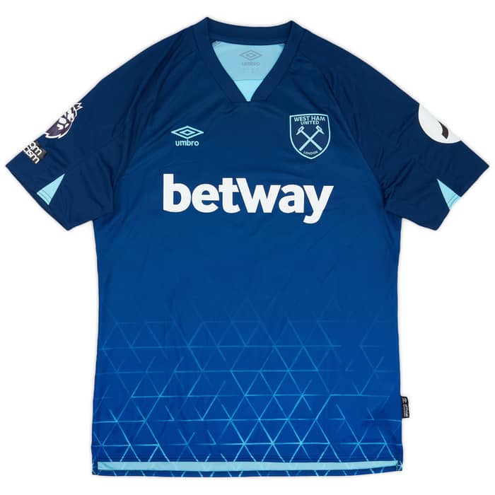 2023-24 West Ham Match Issue Third Shirt Alvarez #19