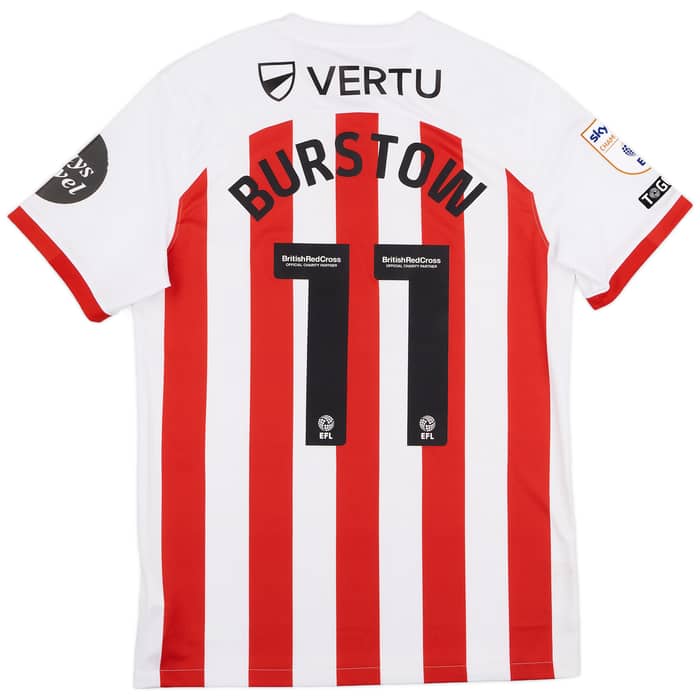 2023-24 Sunderland Match Worn Home Shirt Burstow #11