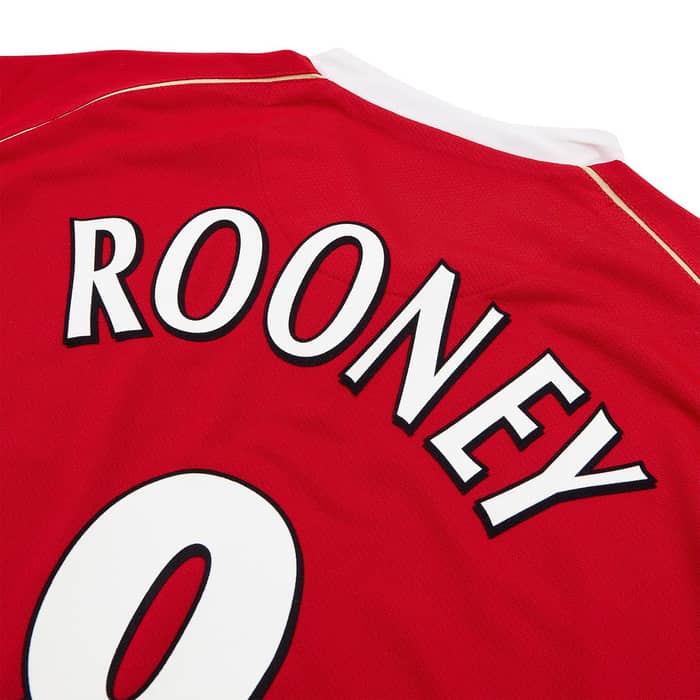 2006-07 Manchester United Home Shirt Rooney #8 - 6/10 - (S)