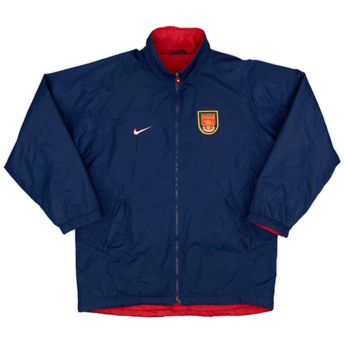 1998-99 Arsenal Nike Reversible Padded Bench Coat - 6/10 - (XL)