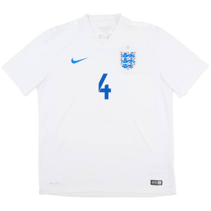 2014-15 England Home Shirt Gerrard #4 - 8/10 - (L)
