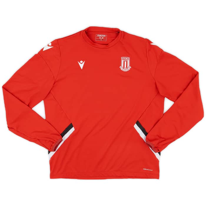 2019-20 Stoke City Macron Training L/S Shirt - 9/10 - (XL.Boys)