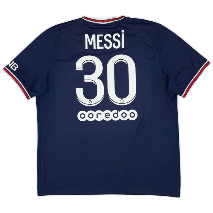 2021-22 Paris Saint-Germain Home Shirt Messi #30 - 8/10 - (XL)