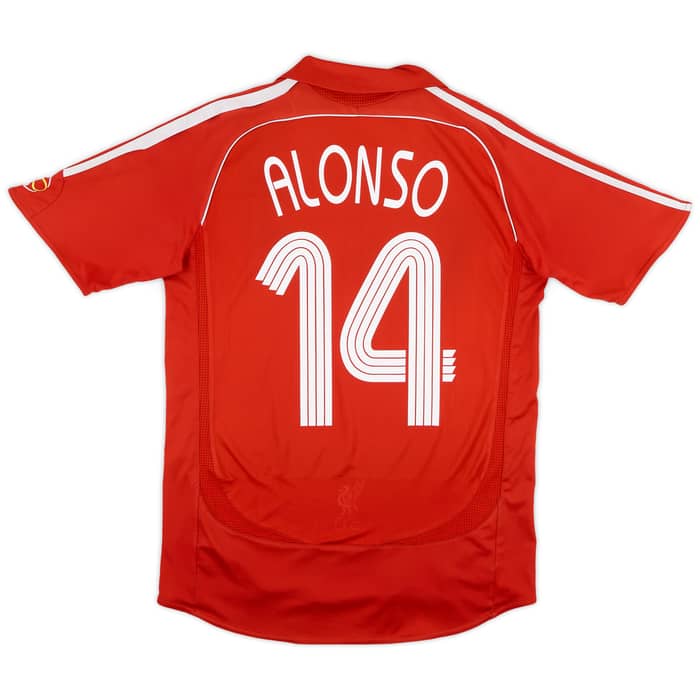 2006-08 Liverpool Home Shirt Alonso #14 - 5/10 - (S)