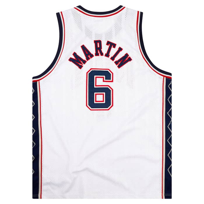 2002-04 Authentic New Jersey Nets Martin #6 Reebok Jersey (Home) XXL
