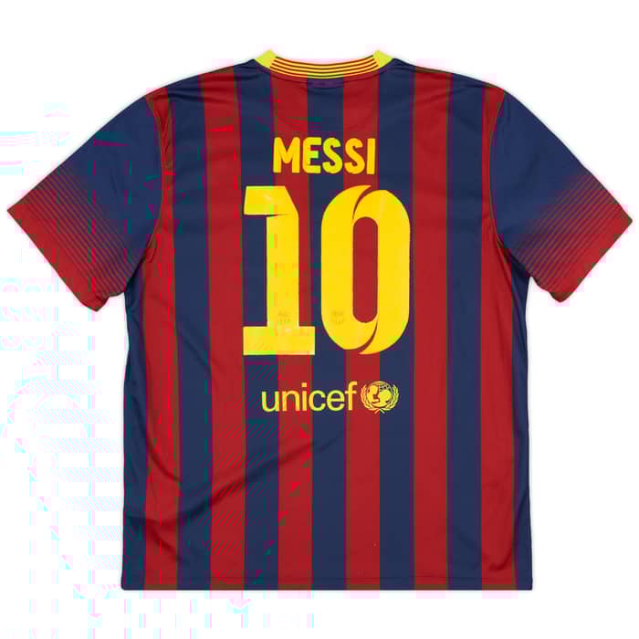 2013-14 Barcelona Home Shirt Messi #10 - 5/10 - (XL)
