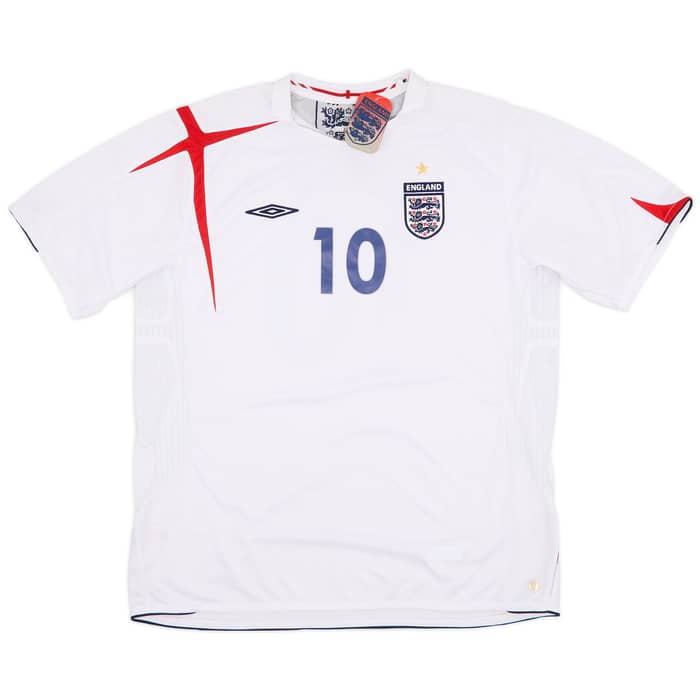2005-07 England Home Shirt Owen #10 (XXL)