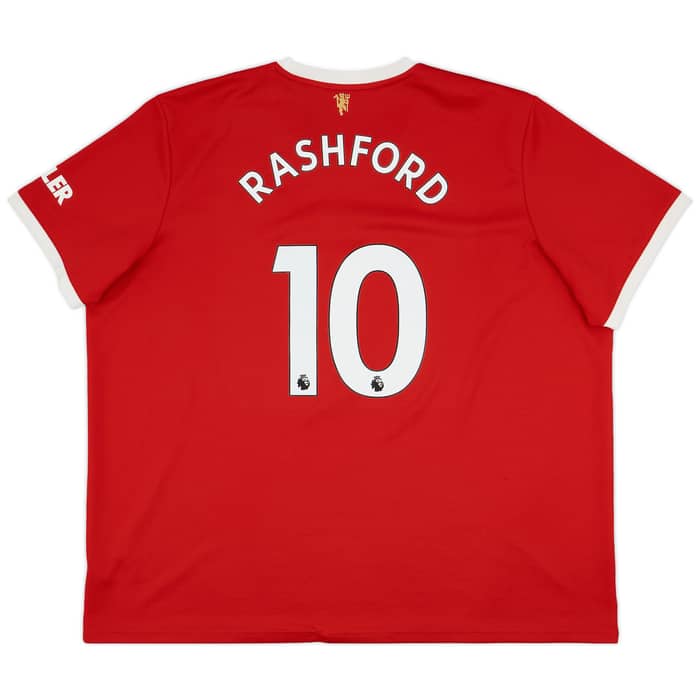 2021-22 Manchester United Home Shirt Rashford #10 - 7/10 - (4XL)
