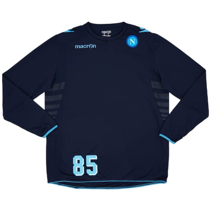 2013-14 Napoli Player Issue Training L/S Tee # -7/10 - (XL)