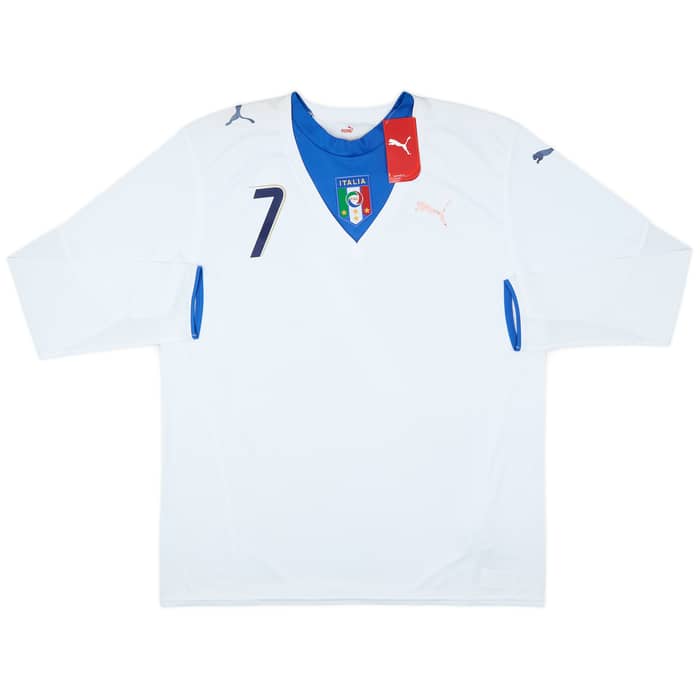 2006 Italy Basic Away L/S Shirt Del Piero #7 (XL)