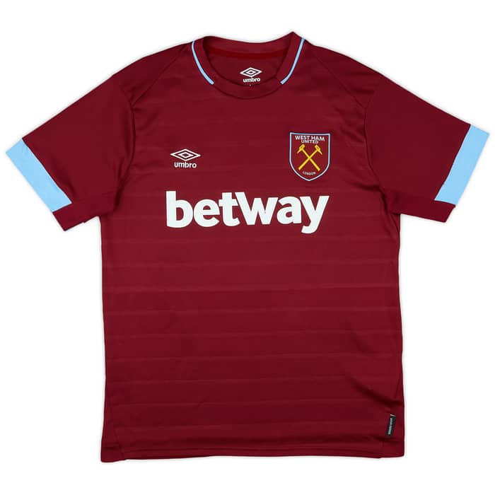 2018-19 West Ham Home Shirt Noble #16 - 6/10 - (XL)