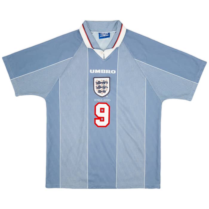 1996-97 England Away Shirt Shearer #9 - 6/10 - (L)