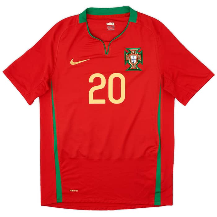 2008-10 Portugal Home Shirt Deco #20 - 9/10 - (S)