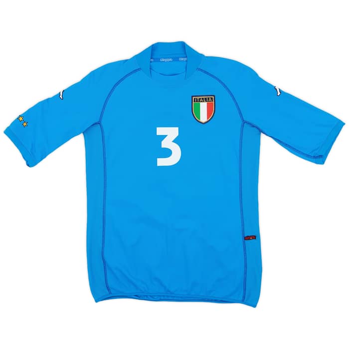2000-01 Italy Home Shirt Maldini #3 - 8/10 - (S)