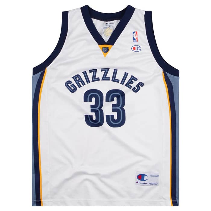 2008-10 Memphis Grizzlies Gasol #33 Champion Jersey (Home) M