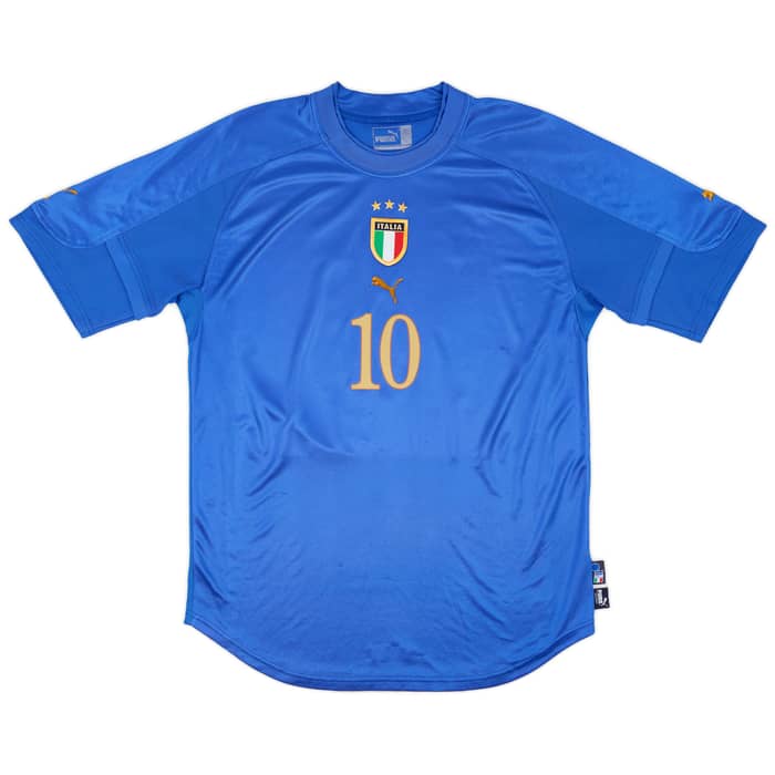 2004-06 Italy Home Shirt Baggio #10 - 6/10 - (L)