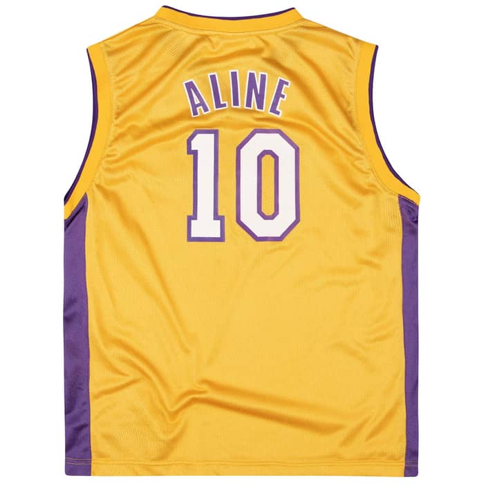2002-06 LA Lakers Aline #10 Reebok Jersey (Home) Y