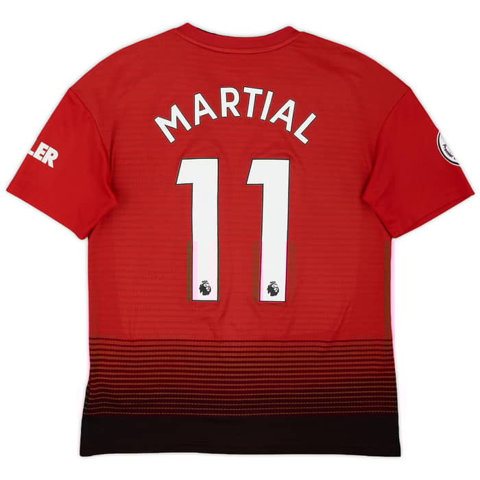 2018-19 Manchester United Home Shirt Martial #11 - 7/10 - (XL.Boys)