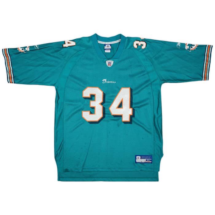 2002-03 Miami Dolphins R.Williams #34 Reebok On Field Home Jersey - 8/10 - (XL)